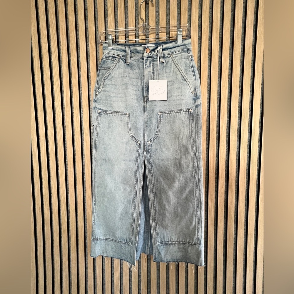 PISTOLA- long Denim Skirt NWT- Alice Coastal - Picture 9 of 9